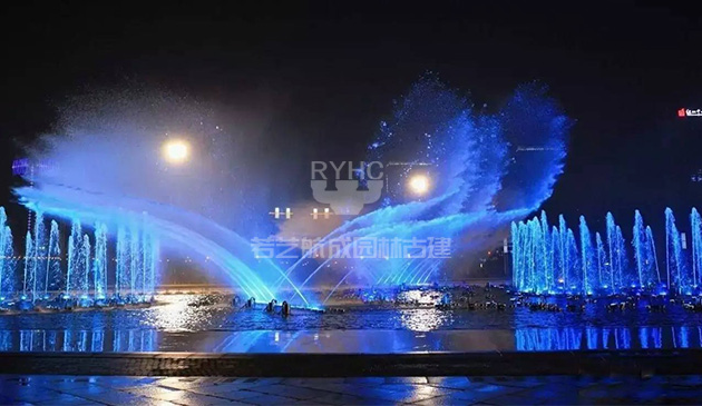河南许昌科技广场音乐喷泉